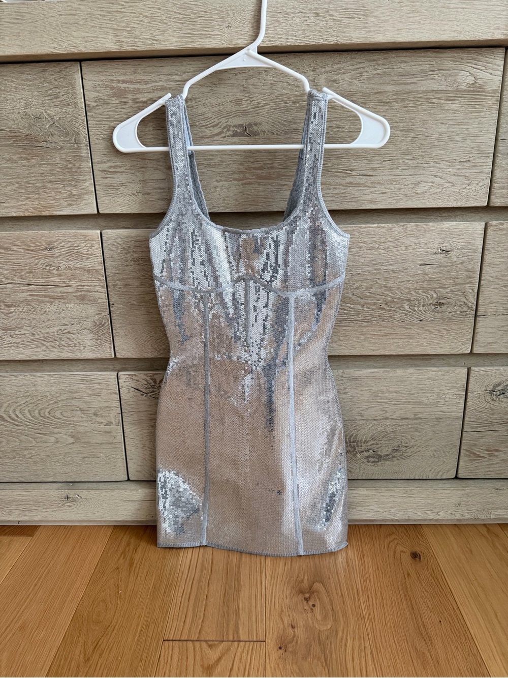 Fleur du Mal Gray Sequin Knit Top - Picture 4 of 10